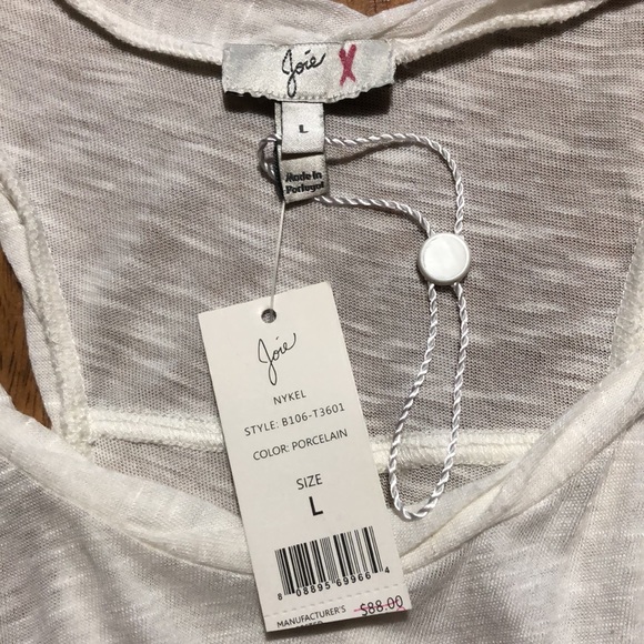 Joie Nykel  Racerback Porcelain Tank Top L - Picture 5 of 7